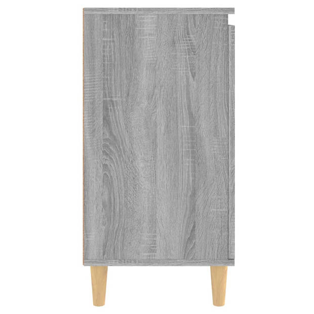 vidaXL Dressoir 60x35x70 cm bewerkt hout grijs sonoma eikenkleurig