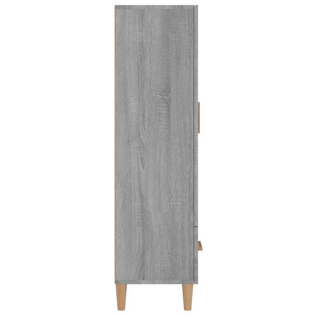 vidaXL Hoge kast 70x31x115 cm bewerkt hout grijs sonoma eikenkleurig