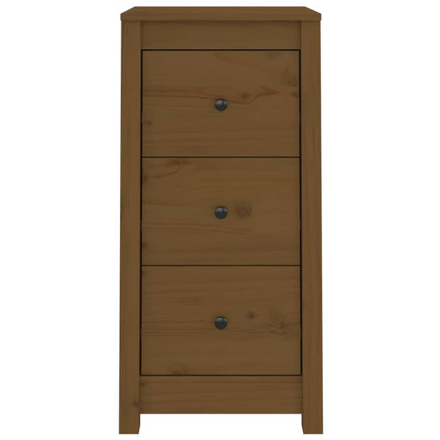 The Living Store Dressoir Grenenhout - Bijzetkast - 40x35x80 cm - Honingbruin