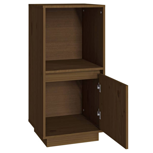 The Living Store Dressoir Massief Grenenhout - 38 x 35 x 80 cm - Honingbruin