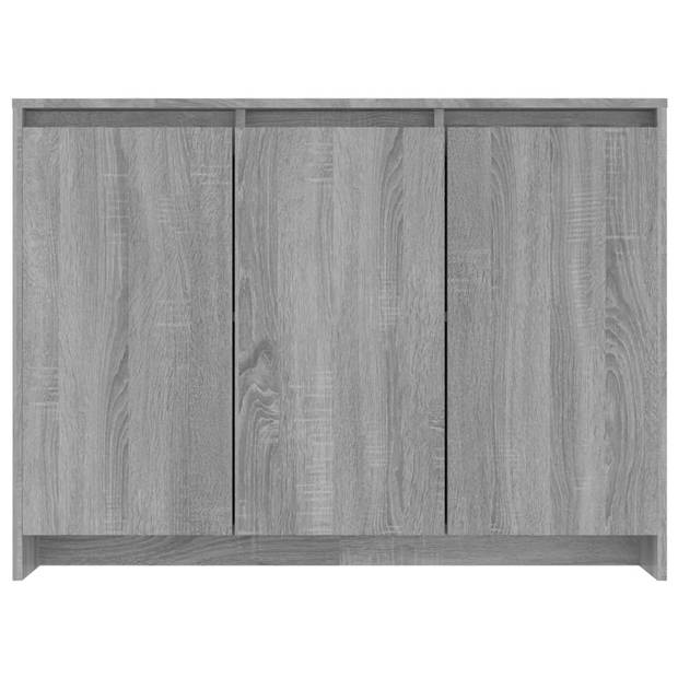 The Living Store Dressoir 102x33x75 cm spaanplaat grijs sonoma eikenkleurig - Keukenkast