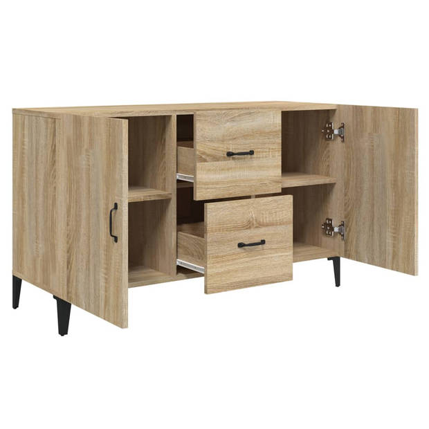 The Living Store Dressoir - Sonoma Eiken - 100 x 36 x 60 cm - Bewerkt Hout