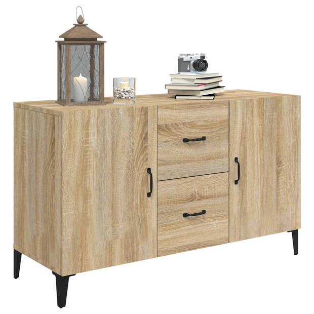 The Living Store Dressoir - Sonoma Eiken - 100 x 36 x 60 cm - Bewerkt Hout