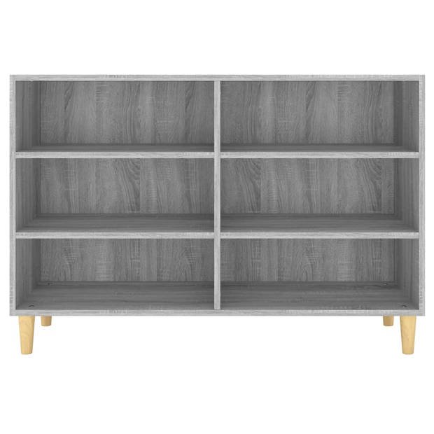 The Living Store Dressoir Scandinavische Stijl - 103.5 x 35 x 70 cm - Grijs Sonoma Eiken