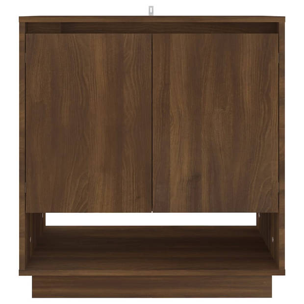 vidaXL Dressoir 70x41x75 cm bewerkt hout bruin eikenkleur