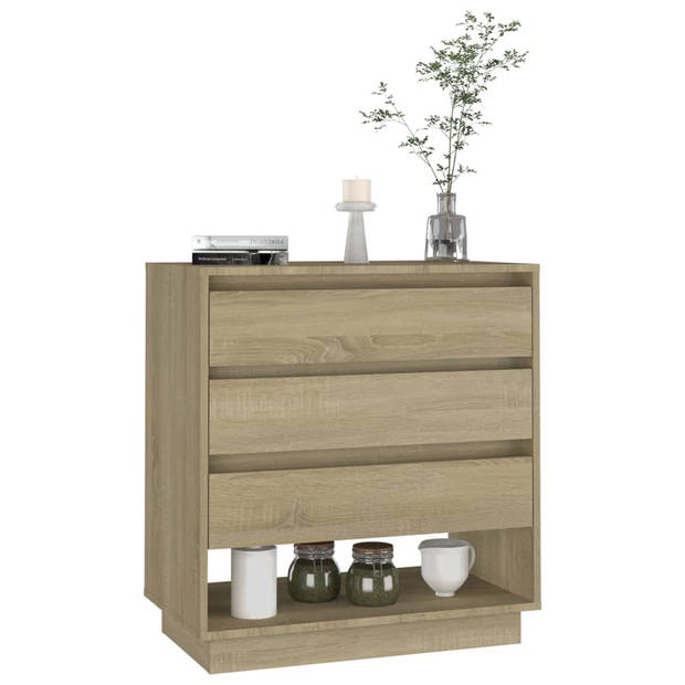 The Living Store - Dressoir - Bijzetkast - 70 x 41 x 75 cm - sonoma eiken