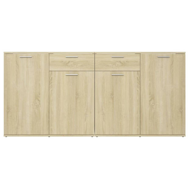 vidaXL Dressoir 160x36x75 cm bewerkt hout sonoma eikenkleurig