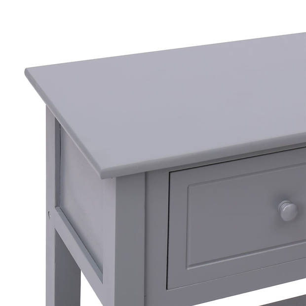 The Living Store Dressoir Populier - 108 x 30 x 76 cm - Grijs