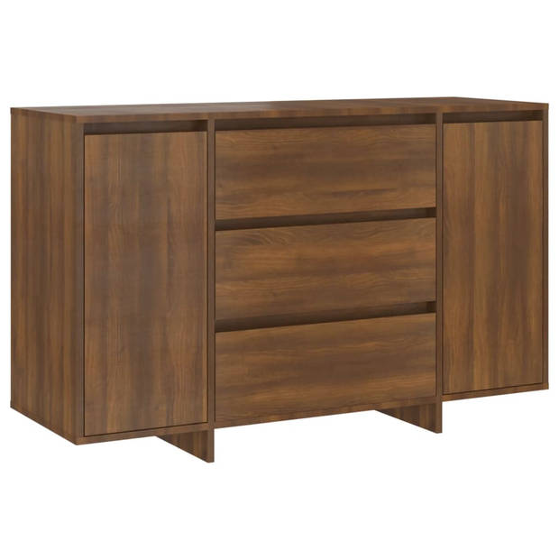 The Living Store Dressoir Bijzetkast - 120 x 41 x 75 cm - Bruineiken - Spaanplaat