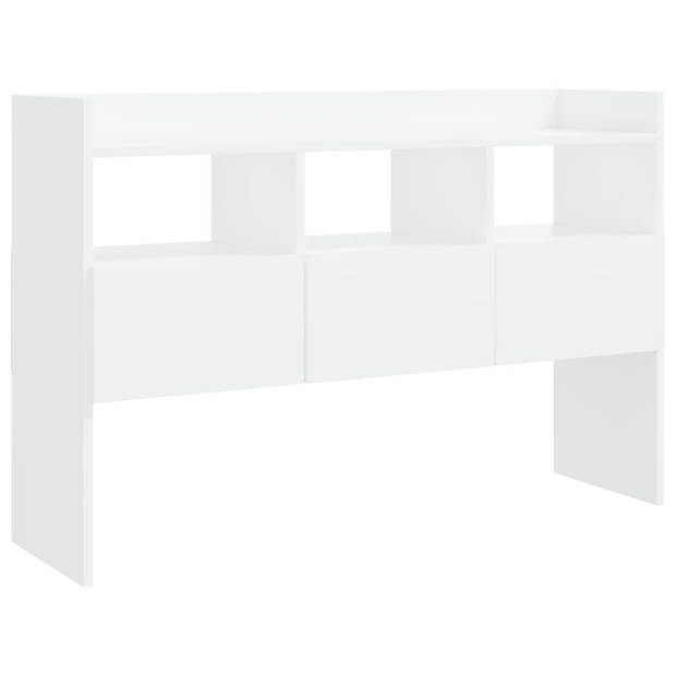 The Living Store Dressoir - Wit - 105 x 30 x 70 cm - 3 lades en 3 open vakken