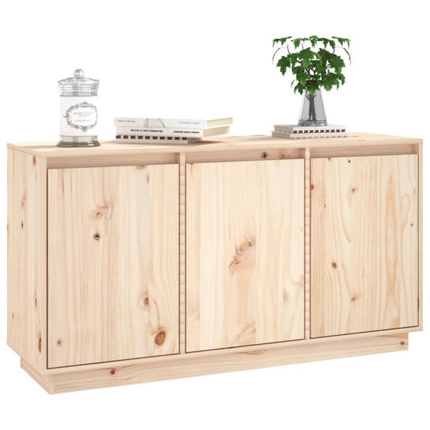 The Living Store Dressoir Meubel - 111 x 34 x 60 cm - Grenenhout - Montage vereist