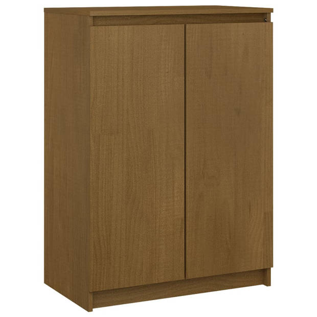 The Living Store Houten Dressoir - 60 x 36 x 84 cm - Honingbruin