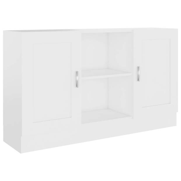 The Living Store Dressoir - Opbergkast - 120 x 30.5 x 70 cm - Wit - Hoogwaardig hout