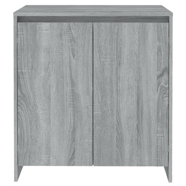 vidaXL Dressoir 70x41x75 cm bewerkt hout grijs sonoma eikenkleurig