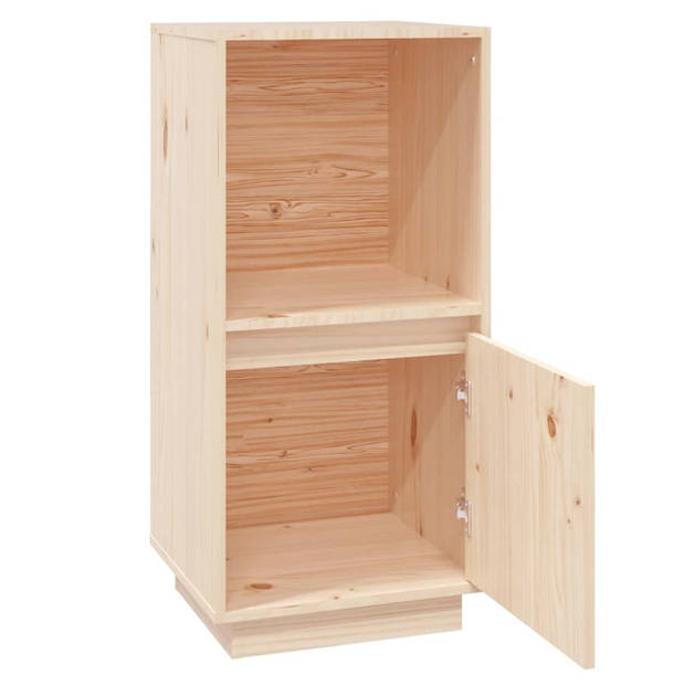 The Living Store Dressoir Grenenhout - Bijzetkast - 38x35x80 cm - Massief hout - Opbergruimte