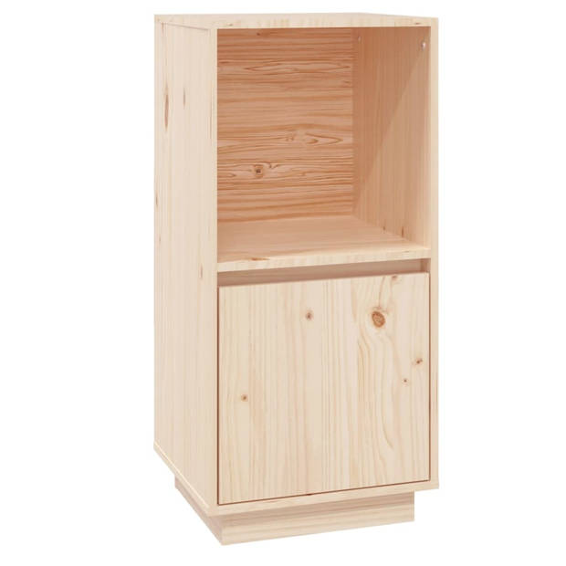 The Living Store Dressoir Grenenhout - Bijzetkast - 38x35x80 cm - Massief hout - Opbergruimte