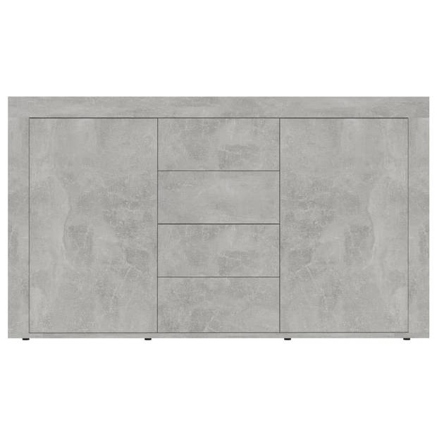 vidaXL Dressoir 120x36x69 cm bewerkt hout betongrijs