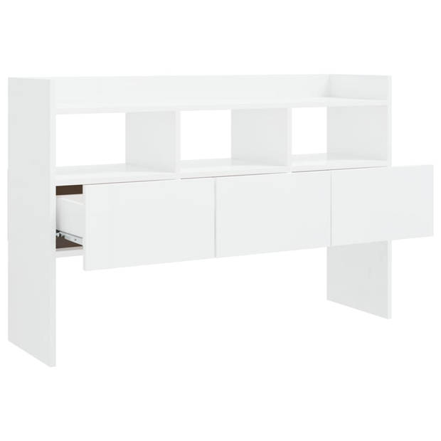 The Living Store Dressoir - Modern Charm - Opbergen - 105 x 30 x 70 cm - Hoogglans wit