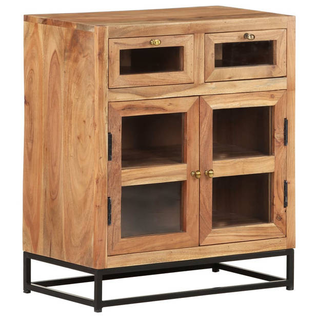 The Living Store Houten Dressoir - Bijzetkast - 60x35x70 cm - Massief Acaciahout