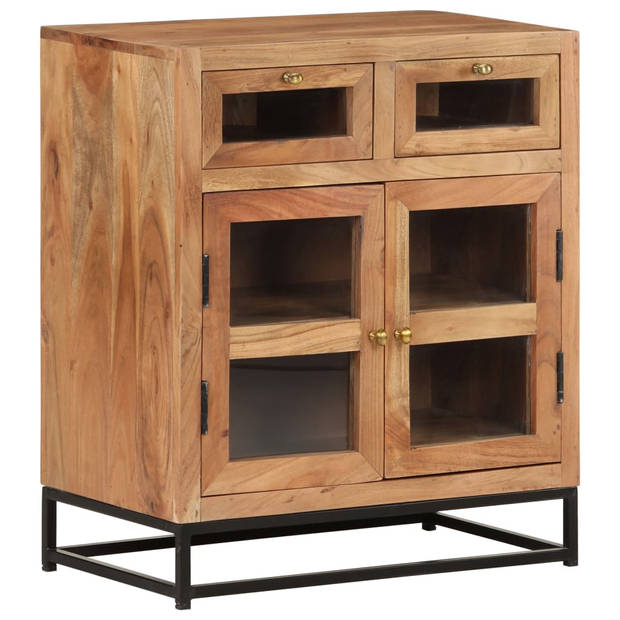 The Living Store Houten Dressoir - Bijzetkast - 60x35x70 cm - Massief Acaciahout