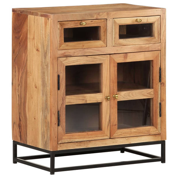 The Living Store Houten Dressoir - Bijzetkast - 60x35x70 cm - Massief Acaciahout