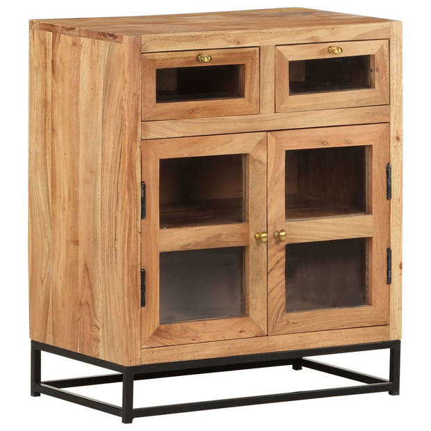 The Living Store Houten Dressoir - Bijzetkast - 60x35x70 cm - Massief Acaciahout