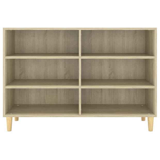 The Living Store Dressoir Scandinavische Charme - 103.5 x 35 x 70 cm - Sonoma Eiken - Montage vereist