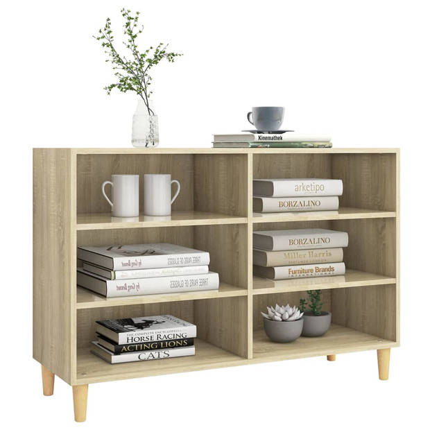 The Living Store Dressoir Scandinavische Charme - 103.5 x 35 x 70 cm - Sonoma Eiken - Montage vereist