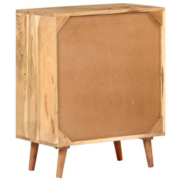 The Living Store Dressoir Acaciahout - 60 x 35 x 75 cm - Naturel afwerking