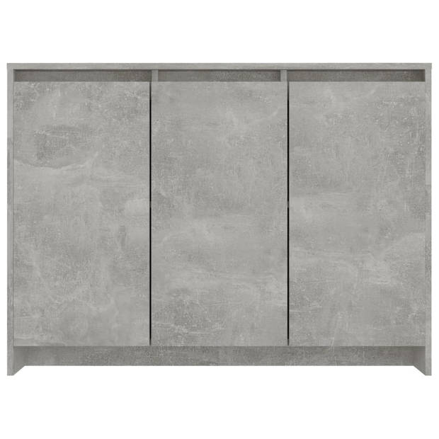 The Living Store Dressoir - Betongrijs - 102 x 33 x 75 cm - Stevige constructie