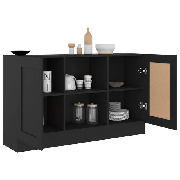 The Living Store Dressoir - Trendy - Opbergkast - 120x30.5x70 cm - Zwart