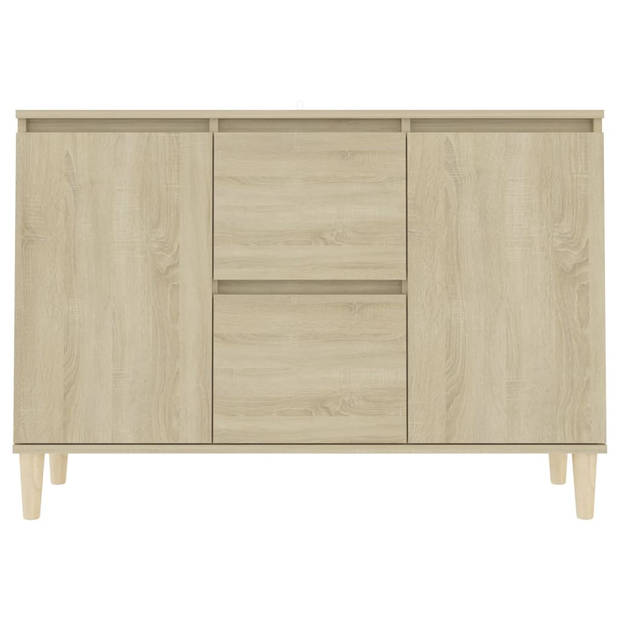 vidaXL Dressoir 101x35x70 cm bewerkt hout sonoma eikenkleurig