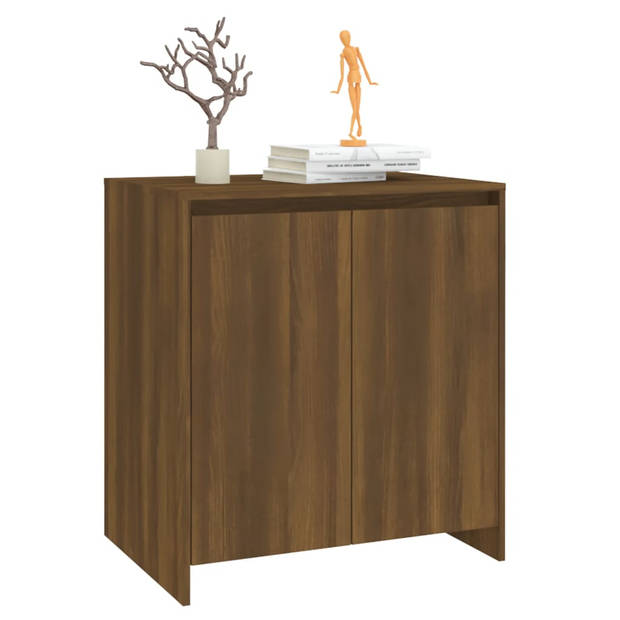 The Living Store Dressoir Bijzetkast - 70 x 41 x 75 cm - Bruineiken hout