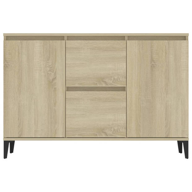 vidaXL Dressoir 104x35x70 cm bewerkt hout sonoma eikenkleurig