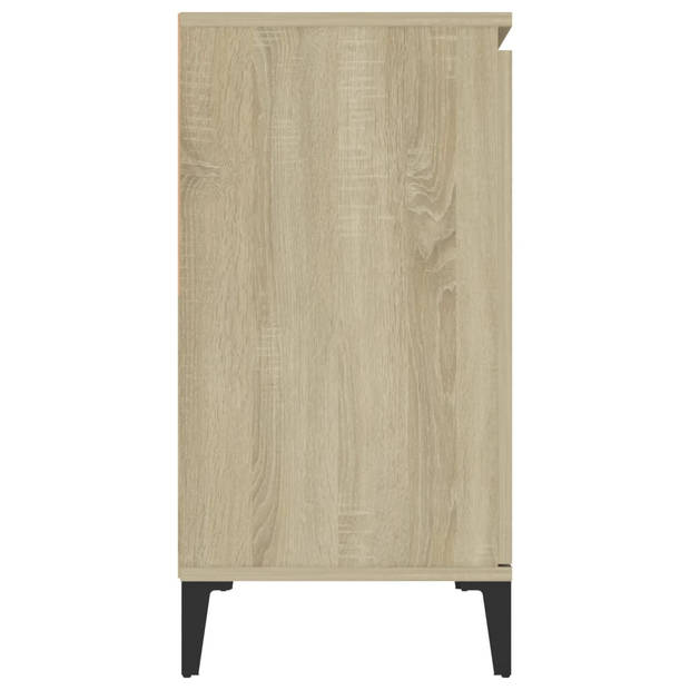 vidaXL Dressoir 104x35x70 cm bewerkt hout sonoma eikenkleurig