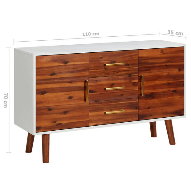 The Living Store - - Dressoir - 110 x 35 x 70 cm - Massief acaciahout