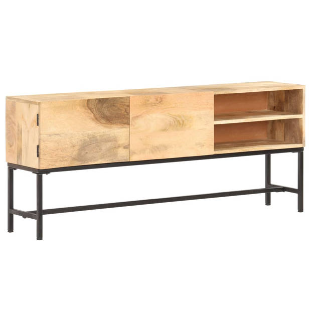 The Living Store Mangohouten Dressoir - Massief mangohout - 145 x 30 x 60 cm - Opbergkast