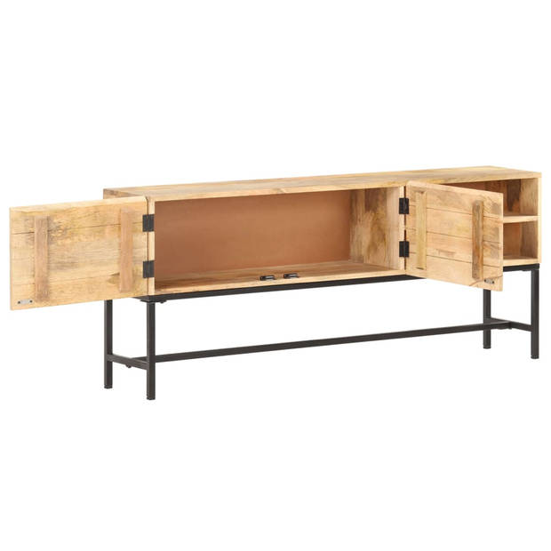 The Living Store Mangohouten Dressoir - Massief mangohout - 145 x 30 x 60 cm - Opbergkast