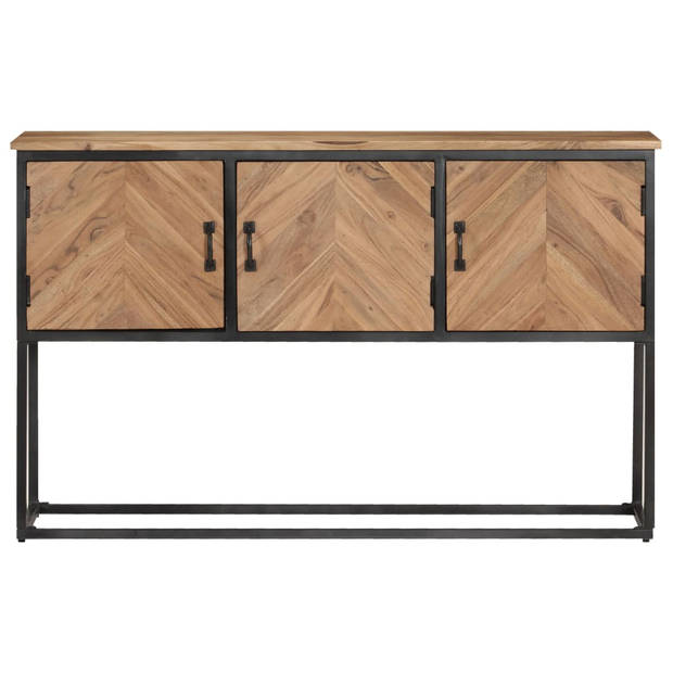 The Living Store Dressoir Opbergkast - 120x30x75cm - Massief Acaciahout - Industrieel design