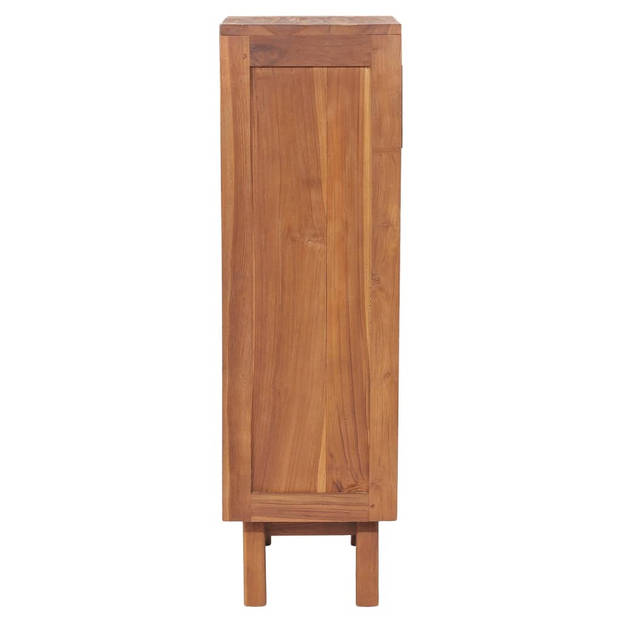 The Living Store Dressoir met 5 lades 40x30x100 cm massief teakhout - Keukenkast