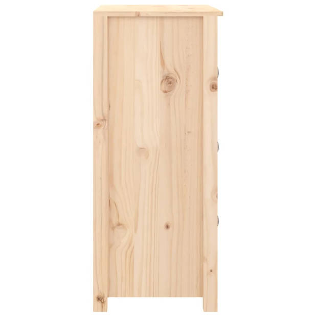 The Living Store Dressoir Grenenhout - Praktisch opbergmeubel - 70 x 35 x 80 cm - Rustieke uitstraling