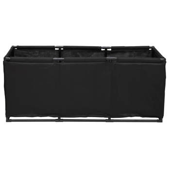 The Living Store Opbergbox Gereedschapsdoos - 105 x 34.5 x 45 cm - Zwart