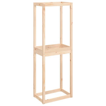 The Living Store Houten Bandenrek - Massief Grenenhout - 63 x 40 x 180 cm - 4 banden