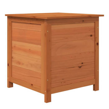 The Living Store Kussenbox - Opbergruimte voor tuin en terras - 50x50x56 cm - Massief vurenhout