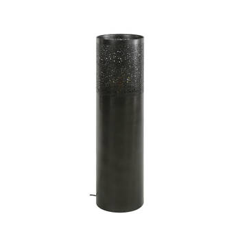 Giga Meubel - Vloerlamp Cilinder Ø25x90cm Zwart Nikkel