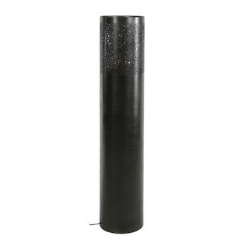 Giga Meubel - Vloerlamp Cilinder Ø25x120cm Zwart Nikkel