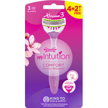 My Intuition Xtreme3 Comfort Cherry Blossom wegwerpscheermesjes voor vrouwen 6st