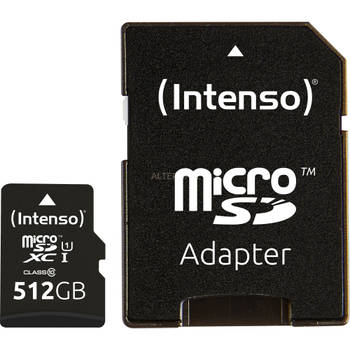 Intenso microSD-Card Class10 UHS-I 512GB Speicherkarte