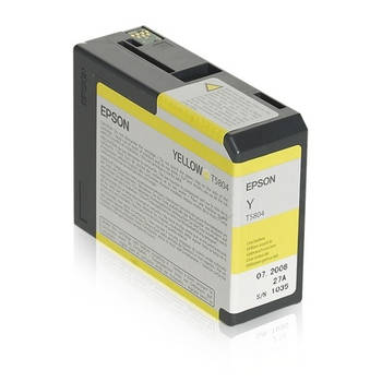 Epson inktpatroon geel T 580 80 ml T 5804