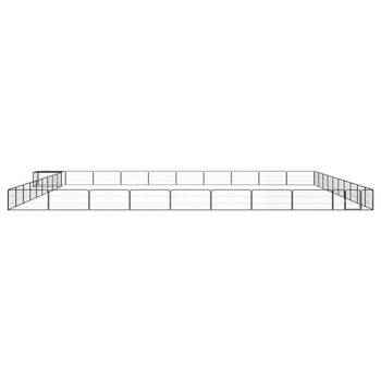 The Living Store Hondenkennel - Stevig - Buiten - 1000x1000x50 cm - Zwart - Gepoedercoat staal